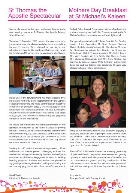 eBulletin3_2011 - Catholic Education Office