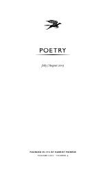 July /August 2013 - Poetry Foundation