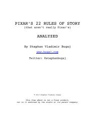 PIXAR'S 22 RULES OF STORY ANALYZED - Squarespace