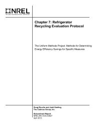 Chapter 7, Refrigerator Recycling Evaluation Protocol - U.S. ...