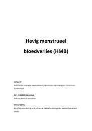 Hevig menstrueel bloedverlies (HMB) - NVOG