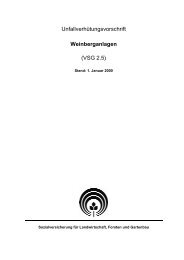 Unfallverhütungsvorschrift Weinberganlagen (VSG 2.5) - SVLFG