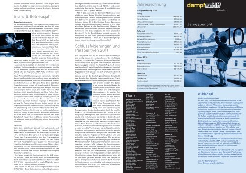 Editorial - Dampfschiff