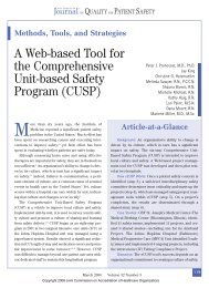A Web-based Tool for the Comprehensive Unit-based Safety Program