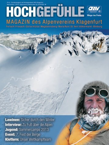 MAGAZIN des Alpenvereins Klagenfurt - Klagenfurter Hütte