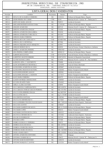 Lista de Inscritos - magnusconcursos.com.br