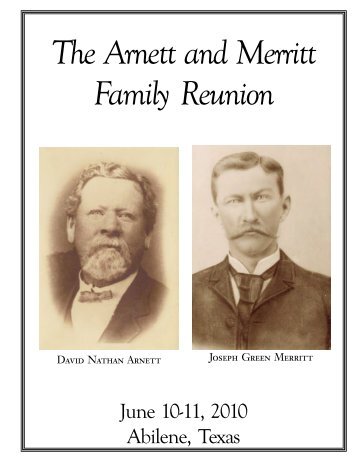 1. Mary Ann's History of the Arnett & Merritt Families