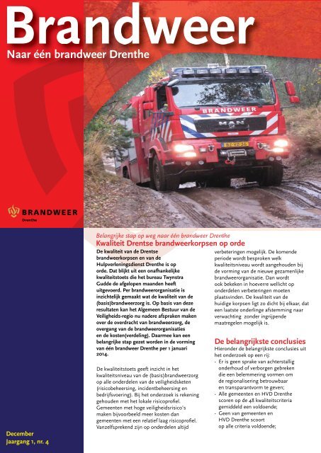 Nieuwsbrief december 2012 - Hulpverleningsdienst Drenthe