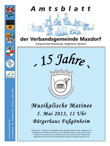 kw 18 - Verbandsgemeinde Maxdorf