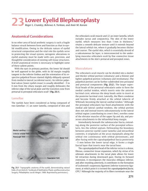 23 Lower Eyelid Blepharoplasty - Facial plastic surgeon in San Diego