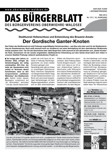 Ausgabe 174 - Mai 2012 (pdf, 5,4 MB - Bürgerverein Oberwiehre ...