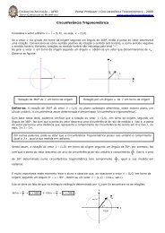Circunferência Trigonométrica - Colégio de Aplicação - UFRJ