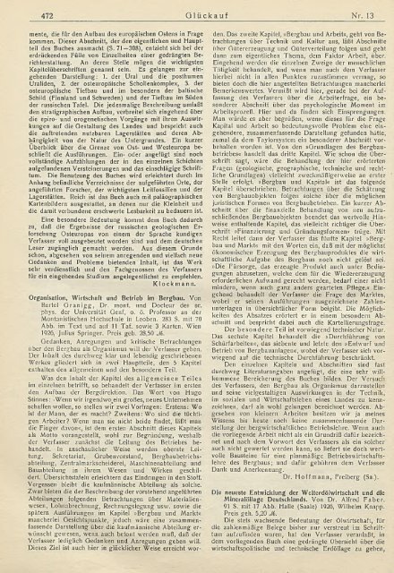 B erg - und H ü ttenm ä nnische Z eitschrift Nr. 13 26. März 1927 63 ...