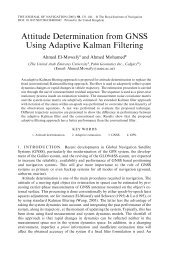 Attitude Determination from GNSS Using Adaptive Kalman Filtering