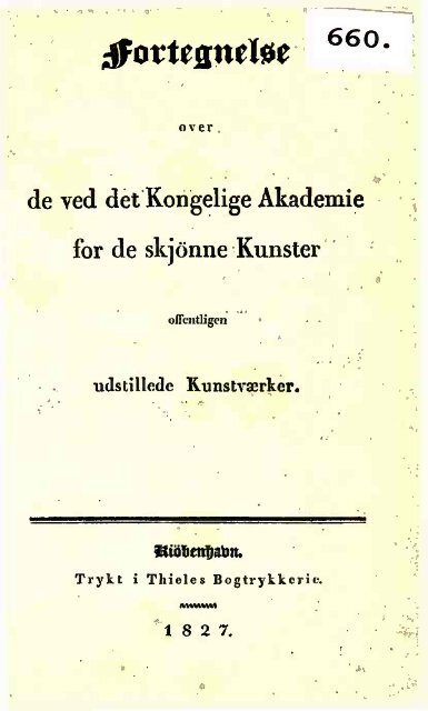 de ved det Kongelige Akademie for de skjdnne Kunster