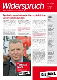 Widerspruch August 2013 - DIE LINKE. Oder-Spree