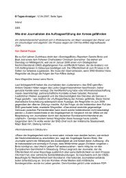 Wie drei Journalisten die Auftragserfüllung der Armee gefährden - CH