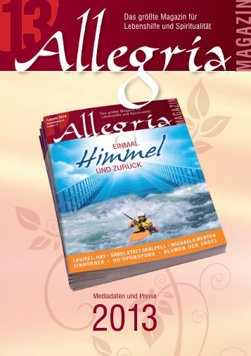 Mediadaten - Allegria Magazin
