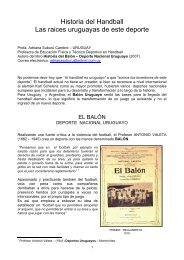 Historia del Handball Las raices uruguayas de este deporte