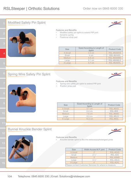 Orthotic Solutions Catalogue 2014 (25.14 MB) - R S L Steeper