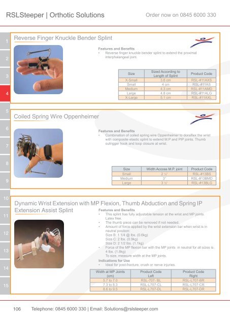 Orthotic Solutions Catalogue 2014 (25.14 MB) - R S L Steeper