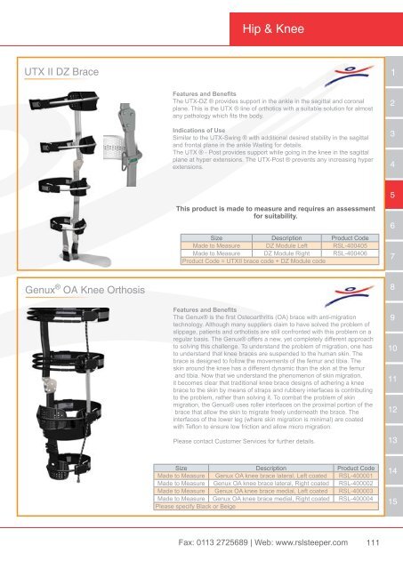 Orthotic Solutions Catalogue 2014 (25.14 MB) - R S L Steeper