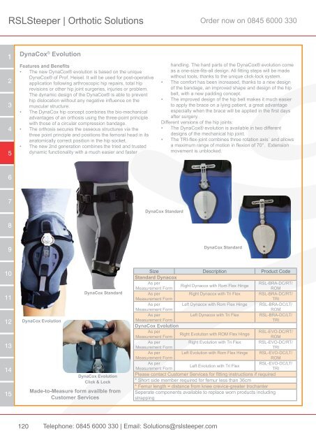 Orthotic Solutions Catalogue 2014 (25.14 MB) - R S L Steeper