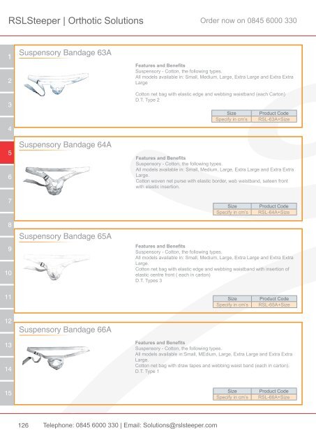 Orthotic Solutions Catalogue 2014 (25.14 MB) - R S L Steeper