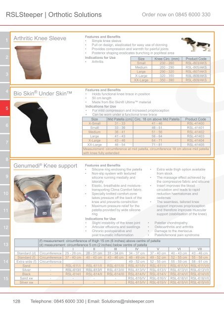 Orthotic Solutions Catalogue 2014 (25.14 MB) - R S L Steeper