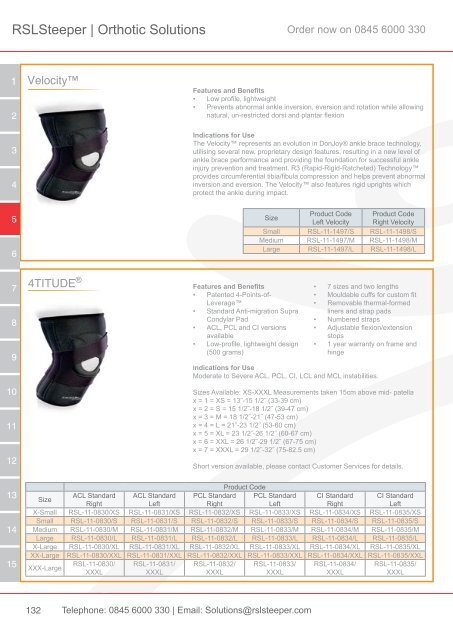 Orthotic Solutions Catalogue 2014 (25.14 MB) - R S L Steeper