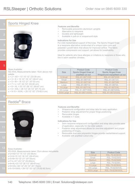 Orthotic Solutions Catalogue 2014 (25.14 MB) - R S L Steeper