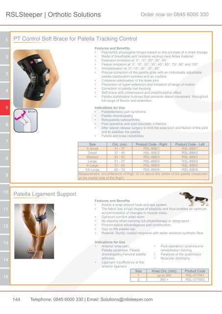 Orthotic Solutions Catalogue 2014 (25.14 MB) - R S L Steeper