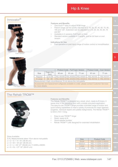 Orthotic Solutions Catalogue 2014 (25.14 MB) - R S L Steeper