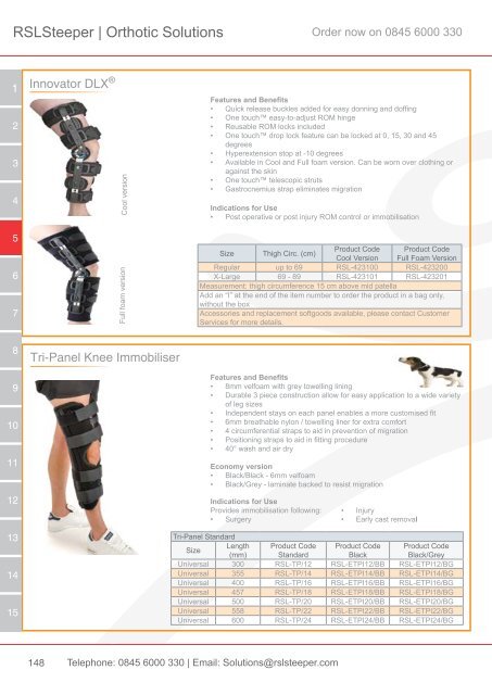 Orthotic Solutions Catalogue 2014 (25.14 MB) - R S L Steeper