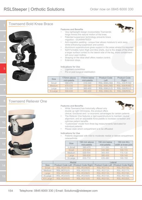 Orthotic Solutions Catalogue 2014 (25.14 MB) - R S L Steeper