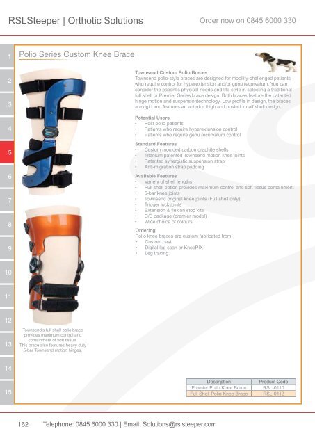 Orthotic Solutions Catalogue 2014 (25.14 MB) - R S L Steeper