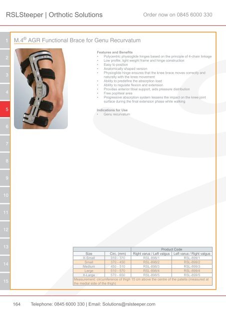 Orthotic Solutions Catalogue 2014 (25.14 MB) - R S L Steeper