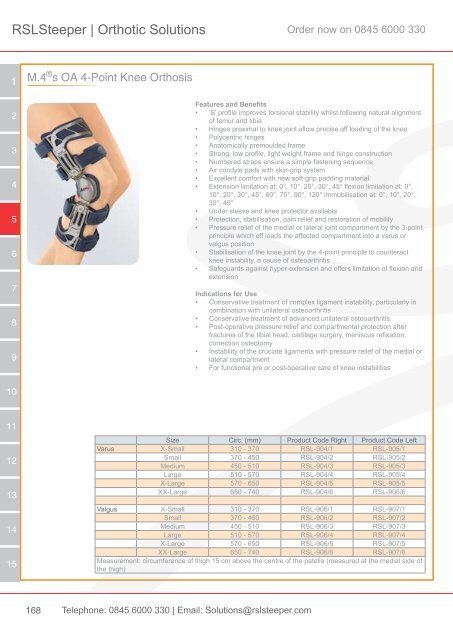 Orthotic Solutions Catalogue 2014 (25.14 MB) - R S L Steeper