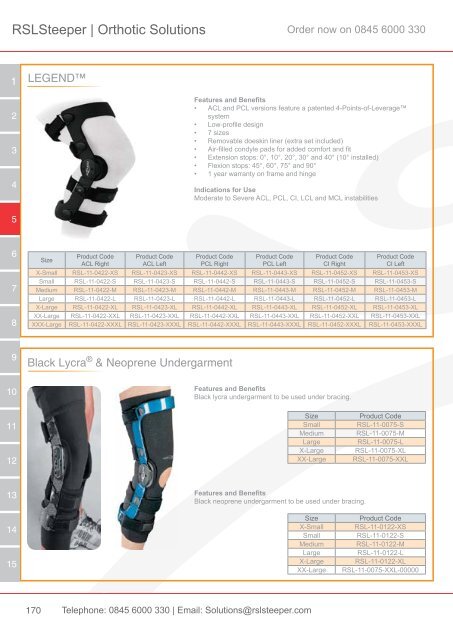 Orthotic Solutions Catalogue 2014 (25.14 MB) - R S L Steeper