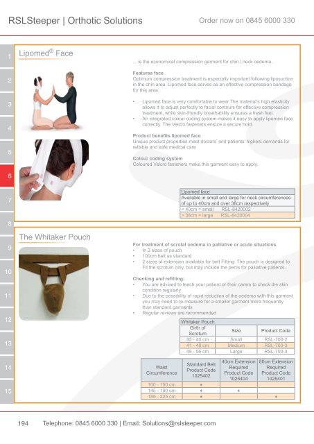 Orthotic Solutions Catalogue 2014 (25.14 MB) - R S L Steeper