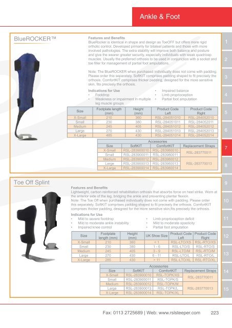 Orthotic Solutions Catalogue 2014 (25.14 MB) - R S L Steeper