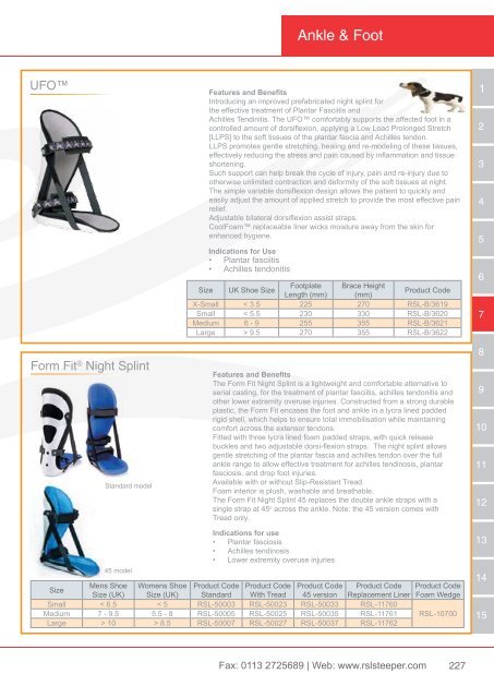 Orthotic Solutions Catalogue 2014 (25.14 MB) - R S L Steeper