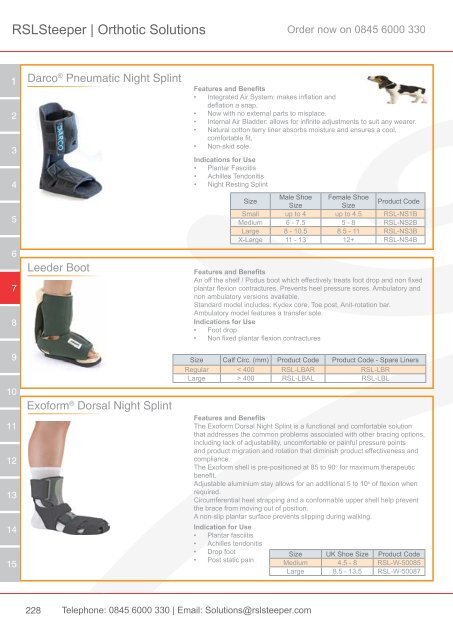 Orthotic Solutions Catalogue 2014 (25.14 MB) - R S L Steeper