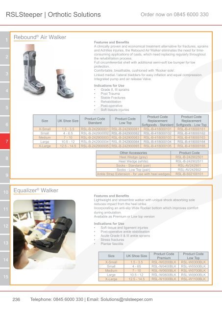 Orthotic Solutions Catalogue 2014 (25.14 MB) - R S L Steeper