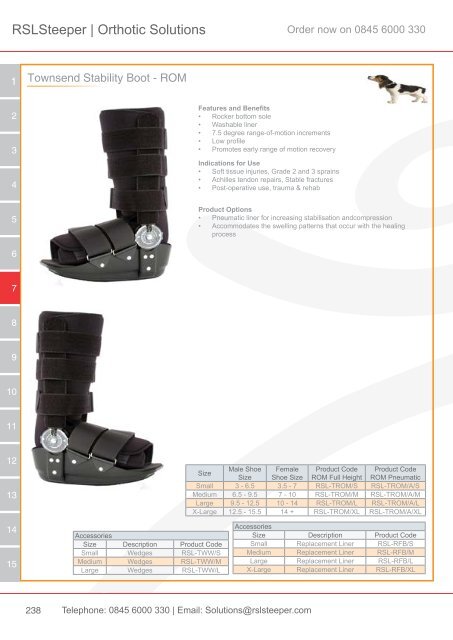 Orthotic Solutions Catalogue 2014 (25.14 MB) - R S L Steeper