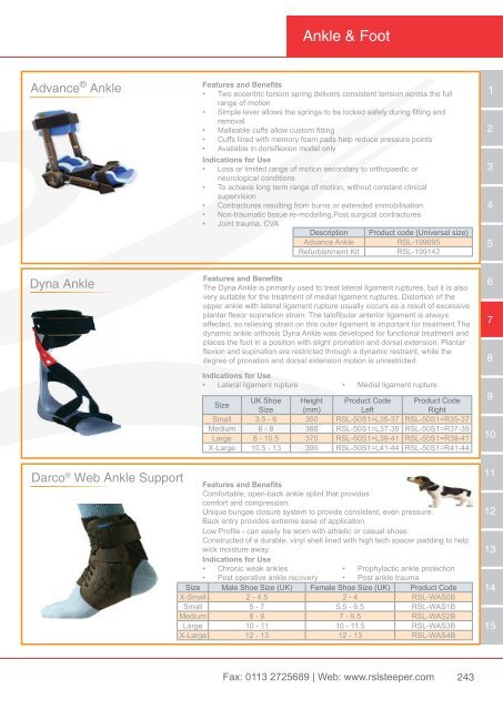 Orthotic Solutions Catalogue 2014 (25.14 MB) - R S L Steeper