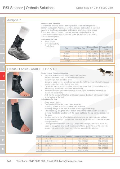 Orthotic Solutions Catalogue 2014 (25.14 MB) - R S L Steeper