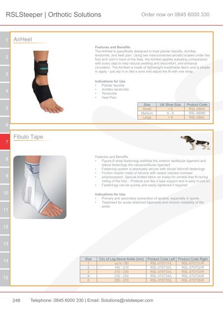 Orthotic Solutions Catalogue 2014 (25.14 MB) - R S L Steeper