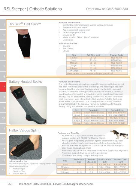 Orthotic Solutions Catalogue 2014 (25.14 MB) - R S L Steeper