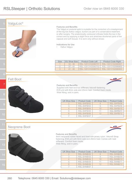 Orthotic Solutions Catalogue 2014 (25.14 MB) - R S L Steeper